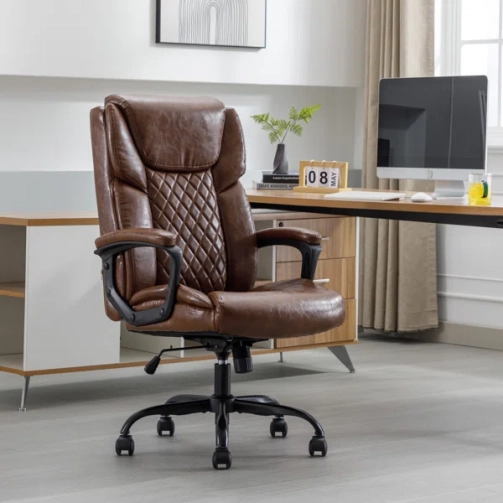 Cyrelle+Ergonomic+Executive+Chair+350LB+Big+and+Tall+Heavy+Duty+Design,High+Back+Lumbar+Back+Support-1863306221